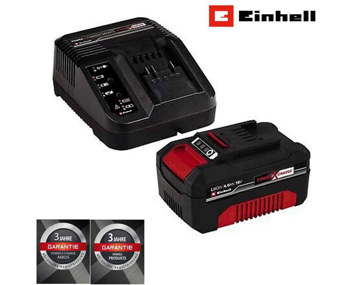 Einhell Starter Kit 4,0 Ah Akku und Ladegerät Power X-Change Li-Ion Akku Starter-Set Einhell Starter Kit 4,0 Ah Akku und Ladegerät Power X-Change Li-Ion Akku Starter-Set von Einhell