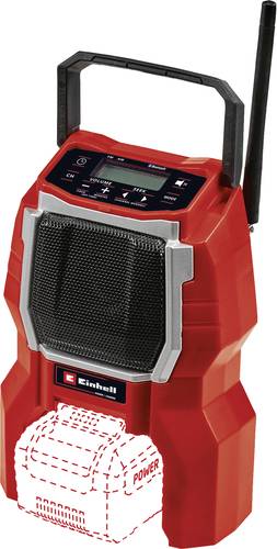Einhell TC-RA 18 Li BT - Solo Baustellenradio FM Bluetooth® Rot von Einhell