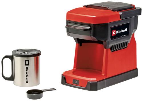 Einhell TE-CF 18 Li-Solo Power X-Change Kaffeemaschine Rot Fassungsvermögen Tassen=1 mit Filterkaff von Einhell