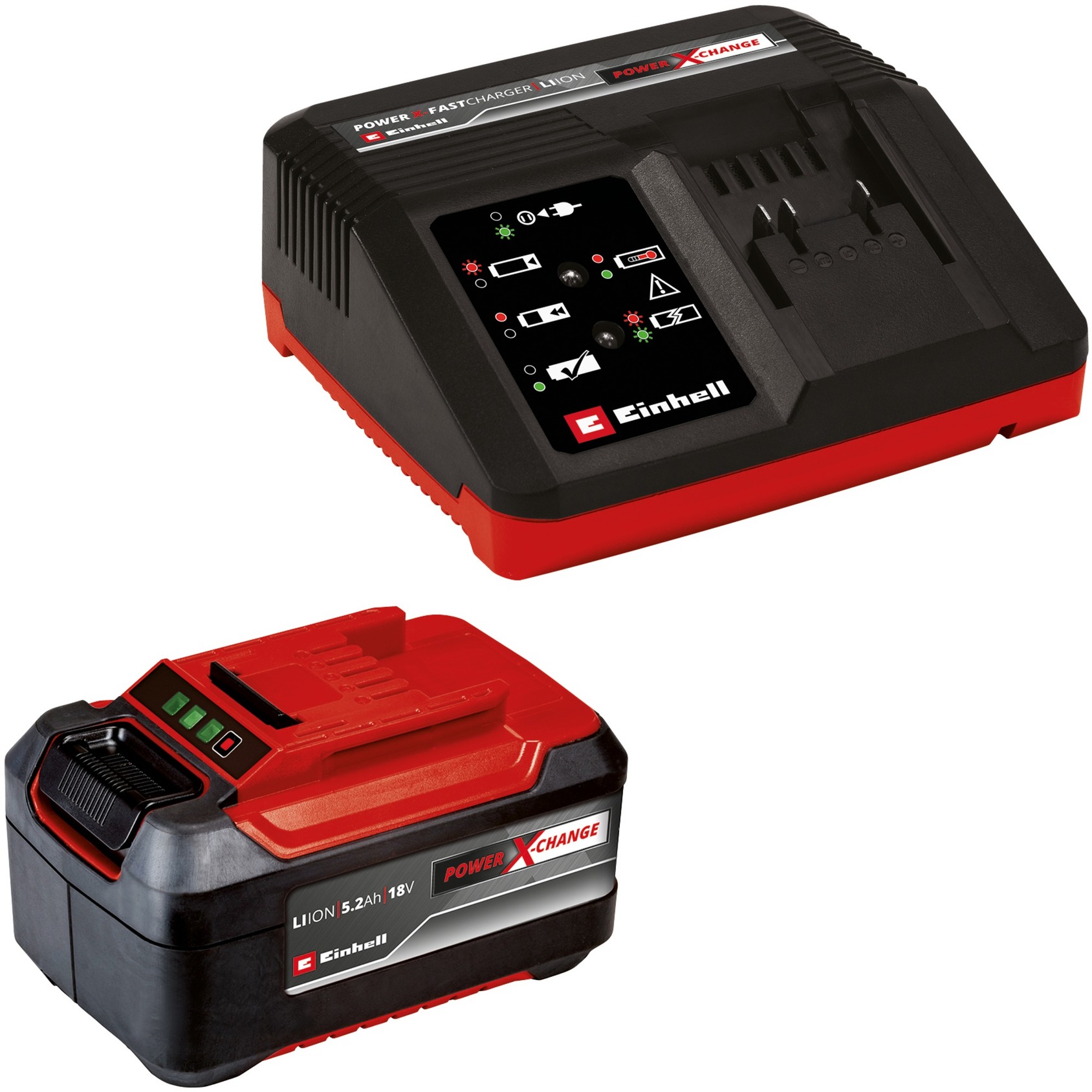 PXC-PLUS Starter-Set 5,2Ah & 4A Fastcharger PXC-PLUS Starter-Set 5,2Ah & 4A Fastcharger von Einhell