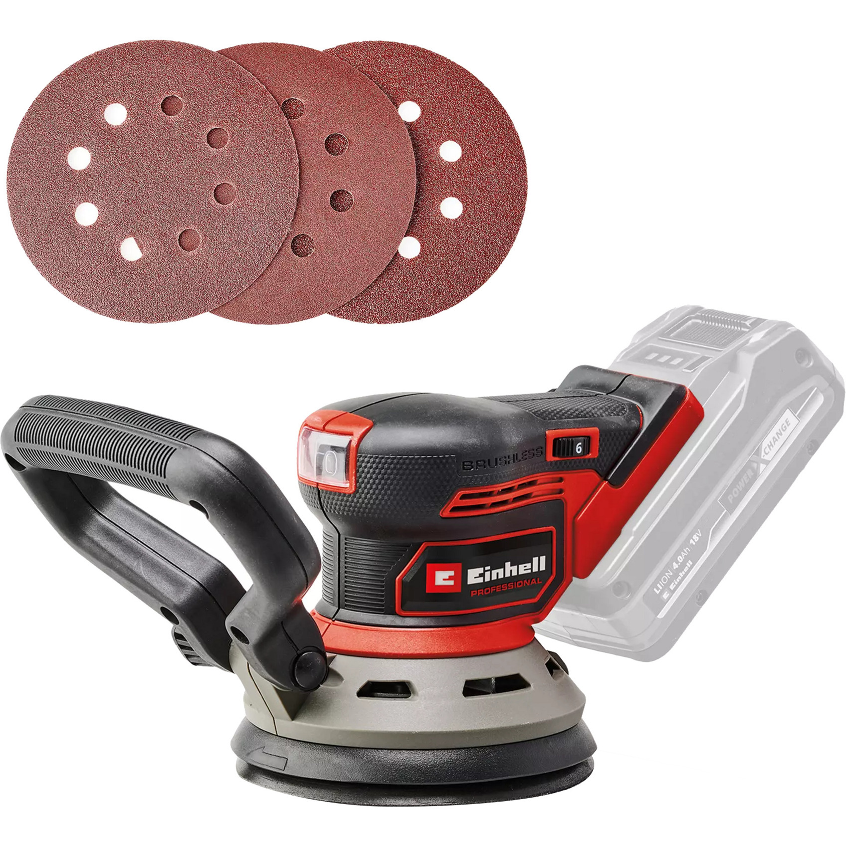 Professional Akku-Exzenterschleifer TP-RS 18/32 Li BL-Solo, 18Volt Professional Akku-Exzenterschleifer TP-RS 18/32 Li BL-Solo, 18Volt von Einhell