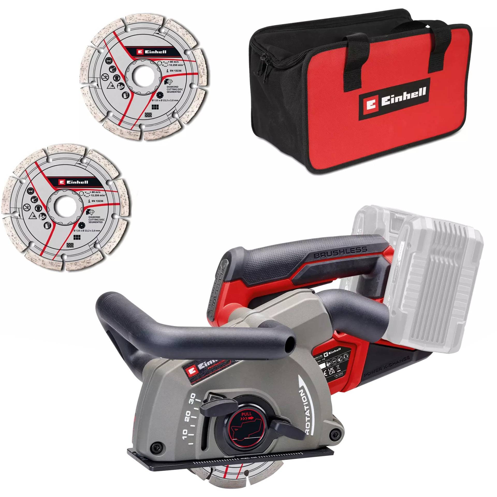 Professional Akku-Mauernutfräse TP-MA 36/30 Li BL-Solo, 36Volt (2x18V) von Einhell