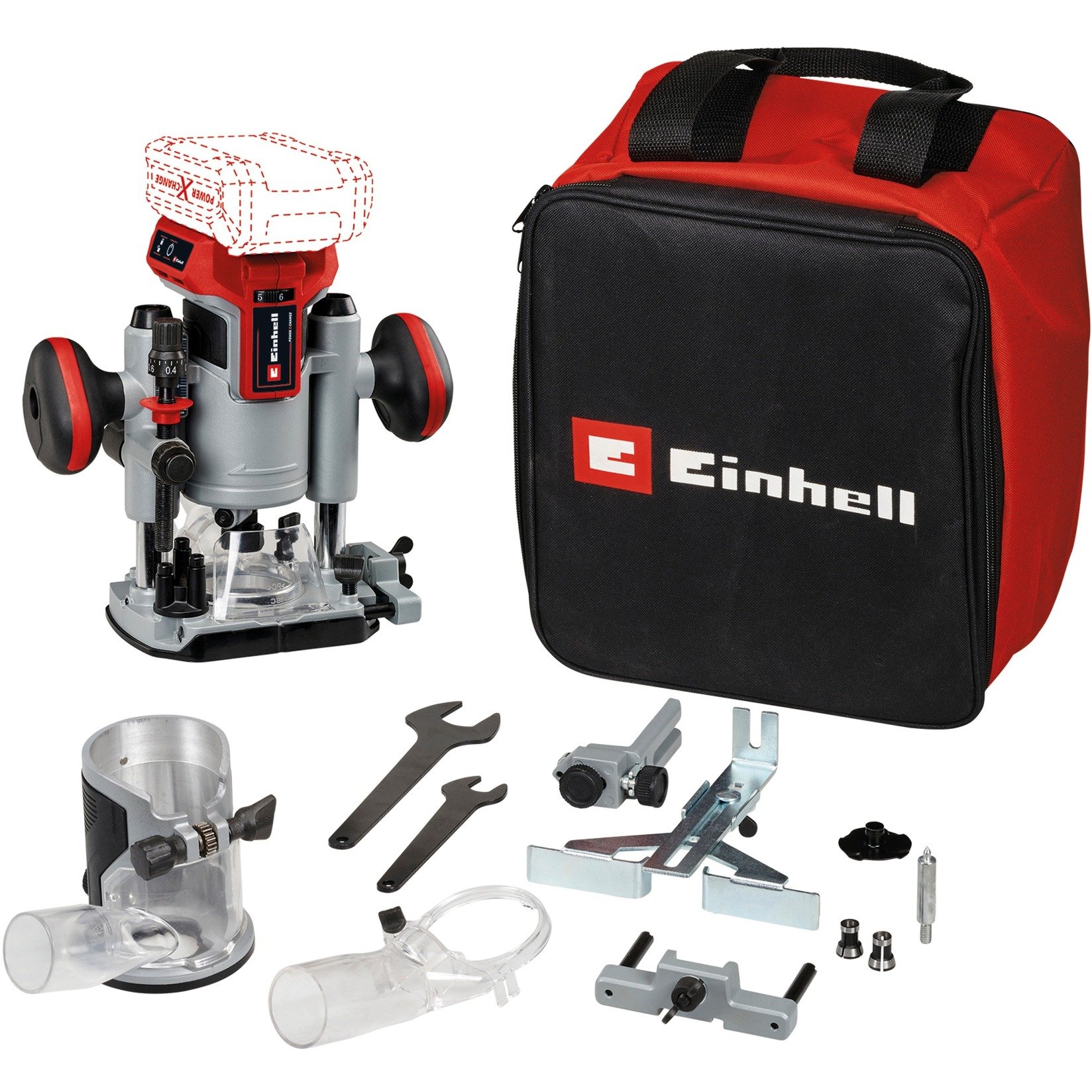 Professional Akku-Oberfräse und -Kantenfräse TP-RO 18 Set Li BL - Solo Professional Akku-Oberfräse und -Kantenfräse TP-RO 18 Set Li BL - Solo von Einhell