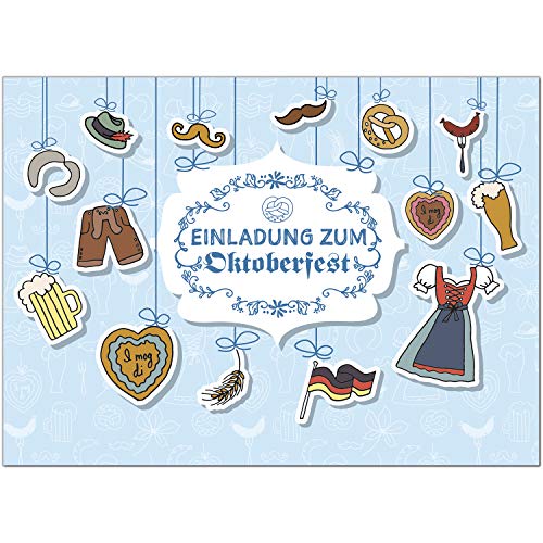 10 Einladungen zum Oktoberfest 2024 / Format DIN A6, 2-seitig/Oktoberfest Grafische Elemente/Einladungs-Karten zum Oktober-Fest mit Umschlägen/Garten Party 10 Einladungen zum Oktoberfest 2024 / Format DIN A6, 2-seitig/Oktoberfest Grafische Elemente/Einladungs-Karten zum Oktober-Fest mit Umschlägen/Garten Party von Einladungskarten Manufaktur Hamburg