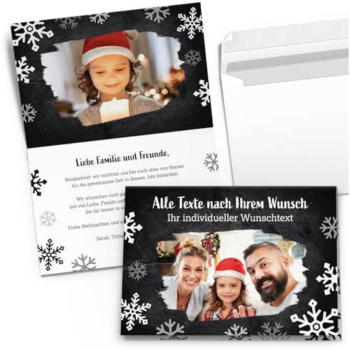 10 PERSONALISIERTE Weihnachtskarten mit Text und Foto - individueller Weihnachtsgruß Grußkarte Weihnachten Einladung Familie geschäftlich Motiv 22 10 PERSONALISIERTE Weihnachtskarten mit Text und Foto - individueller Weihnachtsgruß Grußkarte Weihnachten Einladung Familie geschäftlich Motiv 22 von Einladungskarten Manufaktur Hamburg
