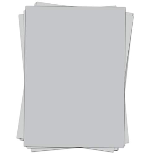 50 Blatt Briefpapier (A4) | Hell Grau | Motivpapier | edles Design Papier | beidseitig bedruckt | Bastelpapier | 90 g/m² von Einladungskarten Manufaktur Hamburg