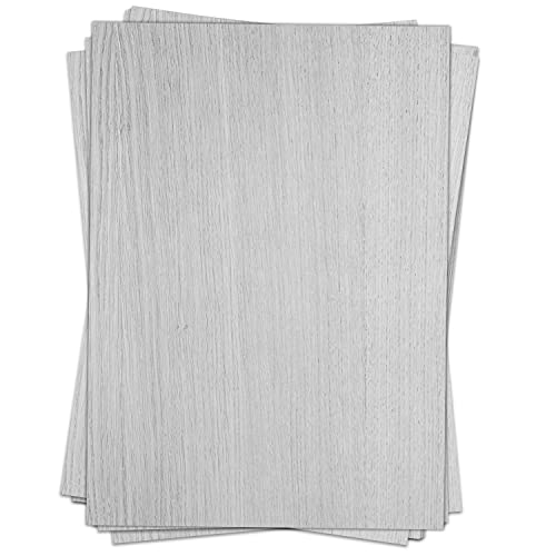 50 Blatt Briefpapier (A4) | Holz Laminat grau | Motivpapier | edles Design Papier | beidseitig bedruckt | Bastelpapier | 90 g/m² von Einladungskarten Manufaktur Hamburg