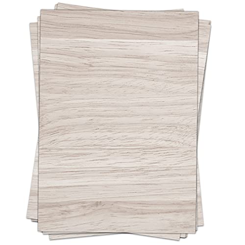 50 Blatt Briefpapier (A4) | Holz Look 2 | Motivpapier | edles Design Papier | beidseitig bedruckt | Bastelpapier | 90 g/m² von Einladungskarten Manufaktur Hamburg