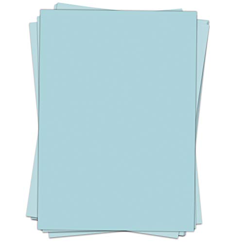50 Blatt Briefpapier (A4) | Türkis Hellblau | Motivpapier | edles Design Papier | beidseitig bedruckt | Bastelpapier | 90 g/m² von Einladungskarten Manufaktur Hamburg