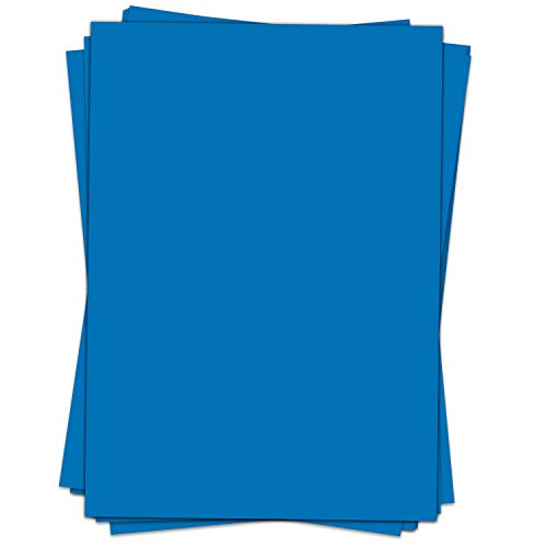 50 Blatt Briefpapier (A4) | einfarbig Blau | Motivpapier | edles Design Papier | beidseitig bedruckt | Bastelpapier | 90 g/m² von Einladungskarten Manufaktur Hamburg