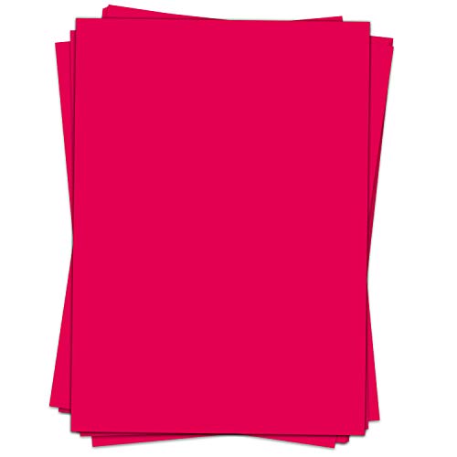 50 Blatt Briefpapier (A4) | einfarbig Rot | Motivpapier | edles Design Papier | beidseitig bedruckt | Bastelpapier | 90 g/m² von Einladungskarten Manufaktur Hamburg