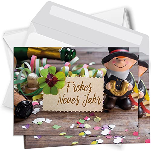 Einladungskarten Manufaktur Hamburg 10 Neujahrskarten mit Umschlag - Frohes Neues Jahr - Motiv Schornsteinfeger - Silvester Neujahr Postkarten Karten Grußkarten Einladungskarten Manufaktur Hamburg 10 Neujahrskarten mit Umschlag - Frohes Neues Jahr - Motiv Schornsteinfeger - Silvester Neujahr Postkarten Karten Grußkarten von Einladungskarten Manufaktur Hamburg
