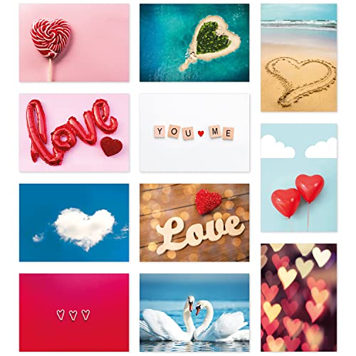 Einladungskarten Manufaktur Hamburg Postkarten Set 30 Karten Thema LIEBE mit Umschlag, schöne Fotos Herzen Herz Valentintstag Foto Partnerschaft Love Hochzeit Hochzeitsgeschenk von Einladungskarten Manufaktur Hamburg