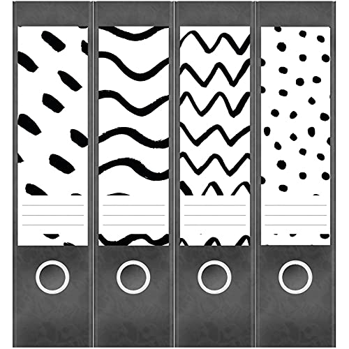 Etiketten für Ordner | Deko 23 Muster Mix | 4 breite Aufkleber für Ordnerrücken | Selbstklebende Design Ordneretiketten Rückenschilder Etiketten für Ordner | Deko 23 Muster Mix | 4 breite Aufkleber für Ordnerrücken | Selbstklebende Design Ordneretiketten Rückenschilder von Einladungskarten Manufaktur Hamburg