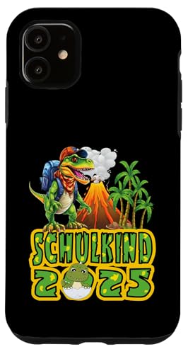 Schulkind 2025 cooler Dino Ich Rocke Jetzt Die Schule Kinder Hülle für iPhone 11 Schulkind 2025 cooler Dino Ich Rocke Jetzt Die Schule Kinder Hülle für iPhone 11 von Einschulung Kinder Kita Abschied Erstklässler