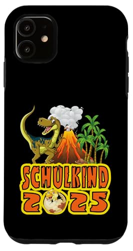 Schulkind 2025 cooler Dino Ich Rocke Jetzt Die Schule Kinder Hülle für iPhone 11 Schulkind 2025 cooler Dino Ich Rocke Jetzt Die Schule Kinder Hülle für iPhone 11 von Einschulung Kinder Kita Abschied Erstklässler