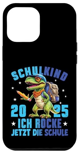 Schulkind 2025 cooler Dino Ich Rocke Jetzt Die Schule Kinder Hülle für iPhone 12 Pro Max Schulkind 2025 cooler Dino Ich Rocke Jetzt Die Schule Kinder Hülle für iPhone 12 Pro Max von Einschulung Kinder Kita Abschied Erstklässler
