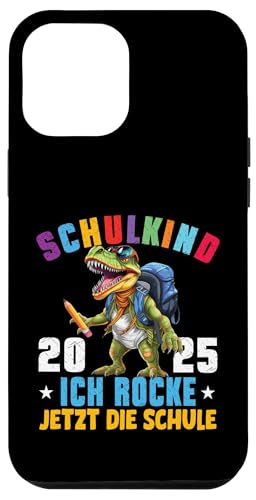 Schulkind 2025 cooler Dino Ich Rocke Jetzt Die Schule Kinder Hülle für iPhone 12 Pro Max Schulkind 2025 cooler Dino Ich Rocke Jetzt Die Schule Kinder Hülle für iPhone 12 Pro Max von Einschulung Kinder Kita Abschied Erstklässler