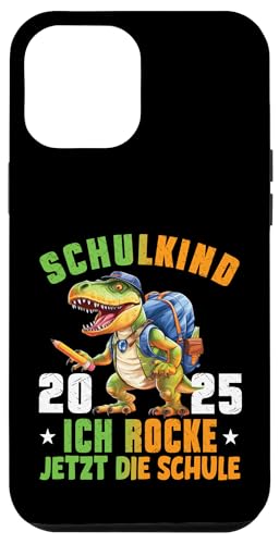 Schulkind 2025 cooler Dino Ich Rocke Jetzt Die Schule Kinder Hülle für iPhone 12 Pro Max Schulkind 2025 cooler Dino Ich Rocke Jetzt Die Schule Kinder Hülle für iPhone 12 Pro Max von Einschulung Kinder Kita Abschied Erstklässler