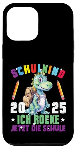 Schulkind 2025 cooler Dino Ich Rocke Jetzt Die Schule Kinder Hülle für iPhone 12 Pro Max Schulkind 2025 cooler Dino Ich Rocke Jetzt Die Schule Kinder Hülle für iPhone 12 Pro Max von Einschulung Kinder Kita Abschied Erstklässler