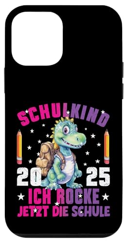Schulkind 2025 cooler Dino Ich Rocke Jetzt Die Schule Kinder Hülle für iPhone 12 mini Schulkind 2025 cooler Dino Ich Rocke Jetzt Die Schule Kinder Hülle für iPhone 12 mini von Einschulung Kinder Kita Abschied Erstklässler