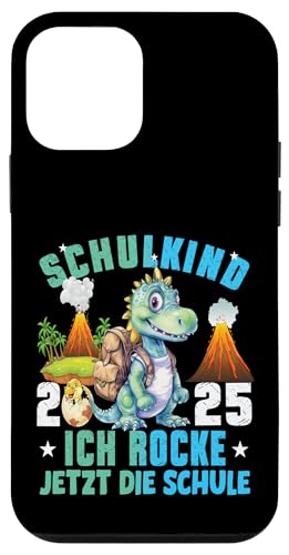 Schulkind 2025 cooler Dino Ich Rocke Jetzt Die Schule Kinder Hülle für iPhone 12 mini Schulkind 2025 cooler Dino Ich Rocke Jetzt Die Schule Kinder Hülle für iPhone 12 mini von Einschulung Kinder Kita Abschied Erstklässler
