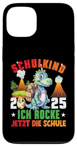 Schulkind 2025 cooler Dino Ich Rocke Jetzt Die Schule Kinder Hülle für iPhone 13 Schulkind 2025 cooler Dino Ich Rocke Jetzt Die Schule Kinder Hülle für iPhone 13 von Einschulung Kinder Kita Abschied Erstklässler