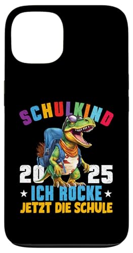Schulkind 2025 cooler Dino Ich Rocke Jetzt Die Schule Kinder Hülle für iPhone 13 Schulkind 2025 cooler Dino Ich Rocke Jetzt Die Schule Kinder Hülle für iPhone 13 von Einschulung Kinder Kita Abschied Erstklässler