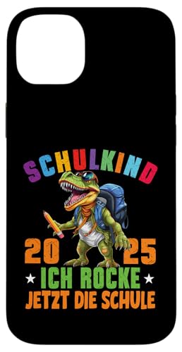 Schulkind 2025 cooler Dino Ich Rocke Jetzt Die Schule Kinder Hülle für iPhone 14 Plus Schulkind 2025 cooler Dino Ich Rocke Jetzt Die Schule Kinder Hülle für iPhone 14 Plus von Einschulung Kinder Kita Abschied Erstklässler