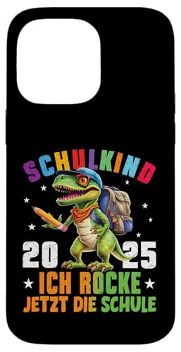 Schulkind 2025 cooler Dino Ich Rocke Jetzt Die Schule Kinder Hülle für iPhone 14 Pro Max Schulkind 2025 cooler Dino Ich Rocke Jetzt Die Schule Kinder Hülle für iPhone 14 Pro Max von Einschulung Kinder Kita Abschied Erstklässler