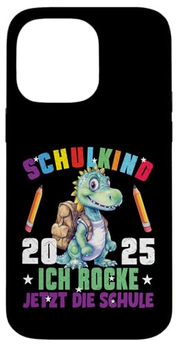 Schulkind 2025 cooler Dino Ich Rocke Jetzt Die Schule Kinder Hülle für iPhone 14 Pro Max Schulkind 2025 cooler Dino Ich Rocke Jetzt Die Schule Kinder Hülle für iPhone 14 Pro Max von Einschulung Kinder Kita Abschied Erstklässler