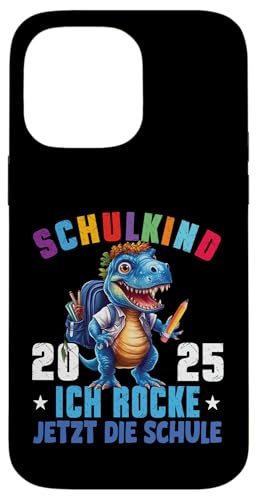 Schulkind 2025 cooler Dino Ich Rocke Jetzt Die Schule Kinder Hülle für iPhone 14 Pro Max Schulkind 2025 cooler Dino Ich Rocke Jetzt Die Schule Kinder Hülle für iPhone 14 Pro Max von Einschulung Kinder Kita Abschied Erstklässler