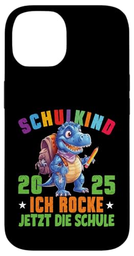 Schulkind 2025 cooler Dino Ich Rocke Jetzt Die Schule Kinder Hülle für iPhone 14 Schulkind 2025 cooler Dino Ich Rocke Jetzt Die Schule Kinder Hülle für iPhone 14 von Einschulung Kinder Kita Abschied Erstklässler