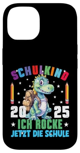 Schulkind 2025 cooler Dino Ich Rocke Jetzt Die Schule Kinder Hülle für iPhone 14 Schulkind 2025 cooler Dino Ich Rocke Jetzt Die Schule Kinder Hülle für iPhone 14 von Einschulung Kinder Kita Abschied Erstklässler