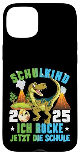 Schulkind 2025 cooler Dino Ich Rocke Jetzt Die Schule Kinder Hülle für iPhone 15 Plus Schulkind 2025 cooler Dino Ich Rocke Jetzt Die Schule Kinder Hülle für iPhone 15 Plus von Einschulung Kinder Kita Abschied Erstklässler