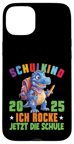 Schulkind 2025 cooler Dino Ich Rocke Jetzt Die Schule Kinder Hülle für iPhone 15 Plus Schulkind 2025 cooler Dino Ich Rocke Jetzt Die Schule Kinder Hülle für iPhone 15 Plus von Einschulung Kinder Kita Abschied Erstklässler