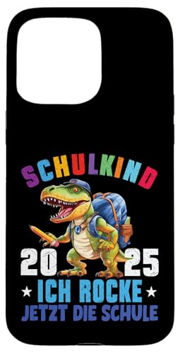 Schulkind 2025 cooler Dino Ich Rocke Jetzt Die Schule Kinder Hülle für iPhone 15 Pro Max Schulkind 2025 cooler Dino Ich Rocke Jetzt Die Schule Kinder Hülle für iPhone 15 Pro Max von Einschulung Kinder Kita Abschied Erstklässler