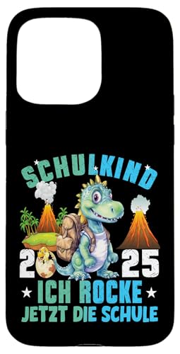 Schulkind 2025 cooler Dino Ich Rocke Jetzt Die Schule Kinder Hülle für iPhone 15 Pro Max Schulkind 2025 cooler Dino Ich Rocke Jetzt Die Schule Kinder Hülle für iPhone 15 Pro Max von Einschulung Kinder Kita Abschied Erstklässler