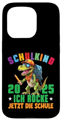 Schulkind 2025 cooler Dino Ich Rocke Jetzt Die Schule Kinder Hülle für iPhone 15 Pro Schulkind 2025 cooler Dino Ich Rocke Jetzt Die Schule Kinder Hülle für iPhone 15 Pro von Einschulung Kinder Kita Abschied Erstklässler