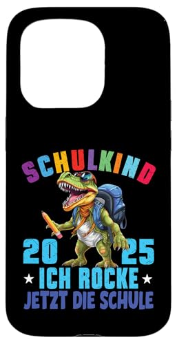 Schulkind 2025 cooler Dino Ich Rocke Jetzt Die Schule Kinder Hülle für iPhone 15 Pro Schulkind 2025 cooler Dino Ich Rocke Jetzt Die Schule Kinder Hülle für iPhone 15 Pro von Einschulung Kinder Kita Abschied Erstklässler