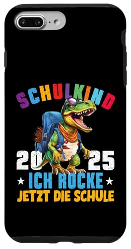 Schulkind 2025 cooler Dino Ich Rocke Jetzt Die Schule Kinder Hülle für iPhone 7 Plus/8 Plus Schulkind 2025 cooler Dino Ich Rocke Jetzt Die Schule Kinder Hülle für iPhone 7 Plus/8 Plus von Einschulung Kinder Kita Abschied Erstklässler