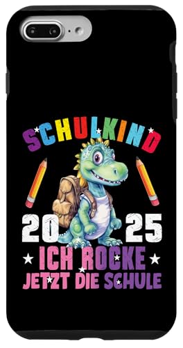 Schulkind 2025 cooler Dino Ich Rocke Jetzt Die Schule Kinder Hülle für iPhone 7 Plus/8 Plus Schulkind 2025 cooler Dino Ich Rocke Jetzt Die Schule Kinder Hülle für iPhone 7 Plus/8 Plus von Einschulung Kinder Kita Abschied Erstklässler