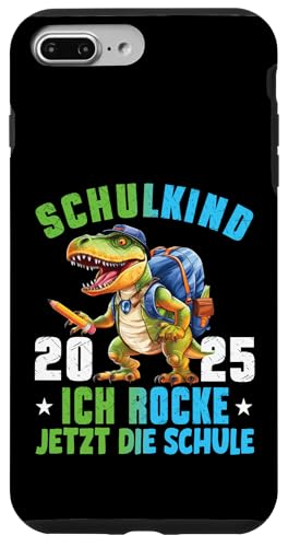 Schulkind 2025 cooler Dino Ich Rocke Jetzt Die Schule Kinder Hülle für iPhone 7 Plus/8 Plus Schulkind 2025 cooler Dino Ich Rocke Jetzt Die Schule Kinder Hülle für iPhone 7 Plus/8 Plus von Einschulung Kinder Kita Abschied Erstklässler