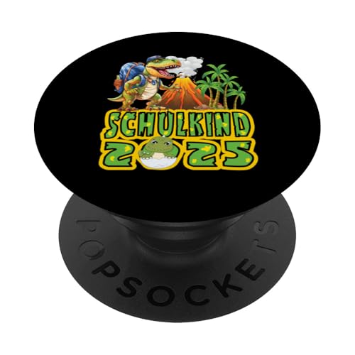 Schulkind 2025 cooler Dino Ich Rocke Jetzt Die Schule Kinder PopSockets Klebender PopGrip Schulkind 2025 cooler Dino Ich Rocke Jetzt Die Schule Kinder PopSockets Klebender PopGrip von Einschulung Kinder Kita Abschied Erstklässler