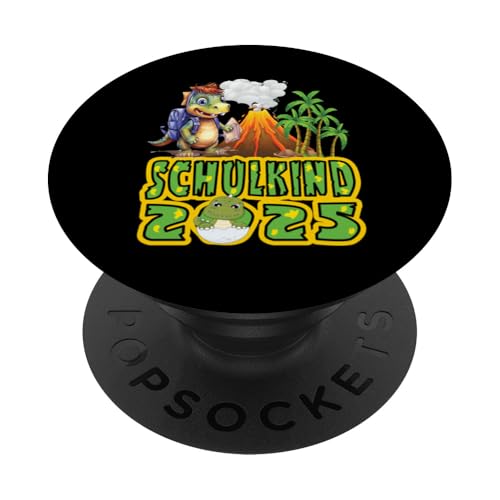 Schulkind 2025 cooler Dino Ich Rocke Jetzt Die Schule Kinder PopSockets Klebender PopGrip Schulkind 2025 cooler Dino Ich Rocke Jetzt Die Schule Kinder PopSockets Klebender PopGrip von Einschulung Kinder Kita Abschied Erstklässler
