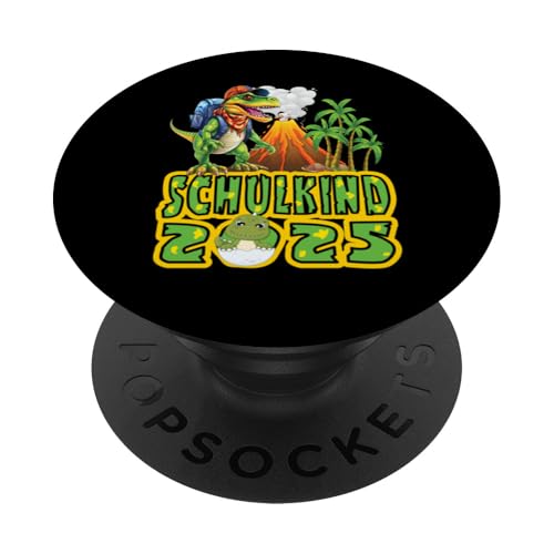 Schulkind 2025 cooler Dino Ich Rocke Jetzt Die Schule Kinder PopSockets Klebender PopGrip Schulkind 2025 cooler Dino Ich Rocke Jetzt Die Schule Kinder PopSockets Klebender PopGrip von Einschulung Kinder Kita Abschied Erstklässler