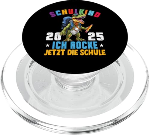 Schulkind 2025 cooler Dino Ich Rocke Jetzt Die Schule Kinder PopSockets PopGrip für MagSafe Schulkind 2025 cooler Dino Ich Rocke Jetzt Die Schule Kinder PopSockets PopGrip für MagSafe von Einschulung Kinder Kita Abschied Erstklässler