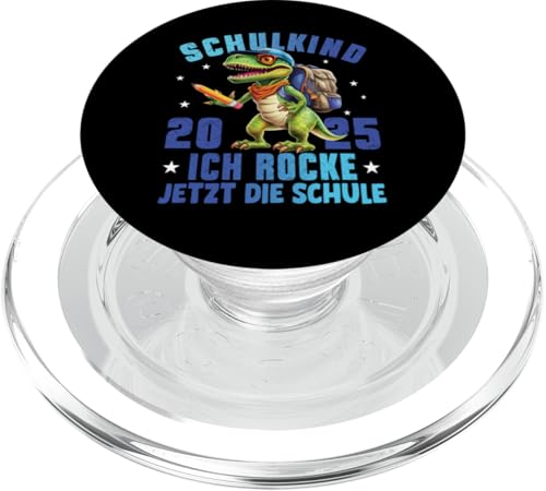 Schulkind 2025 cooler Dino Ich Rocke Jetzt Die Schule Kinder PopSockets PopGrip für MagSafe Schulkind 2025 cooler Dino Ich Rocke Jetzt Die Schule Kinder PopSockets PopGrip für MagSafe von Einschulung Kinder Kita Abschied Erstklässler
