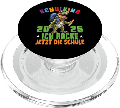 Schulkind 2025 cooler Dino Ich Rocke Jetzt Die Schule Kinder PopSockets PopGrip für MagSafe Schulkind 2025 cooler Dino Ich Rocke Jetzt Die Schule Kinder PopSockets PopGrip für MagSafe von Einschulung Kinder Kita Abschied Erstklässler