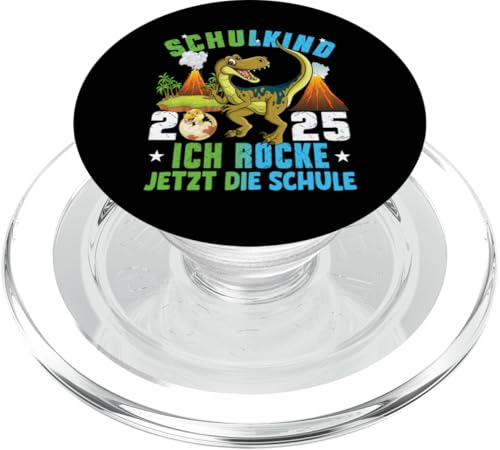 Schulkind 2025 cooler Dino Ich Rocke Jetzt Die Schule Kinder PopSockets PopGrip für MagSafe Schulkind 2025 cooler Dino Ich Rocke Jetzt Die Schule Kinder PopSockets PopGrip für MagSafe von Einschulung Kinder Kita Abschied Erstklässler